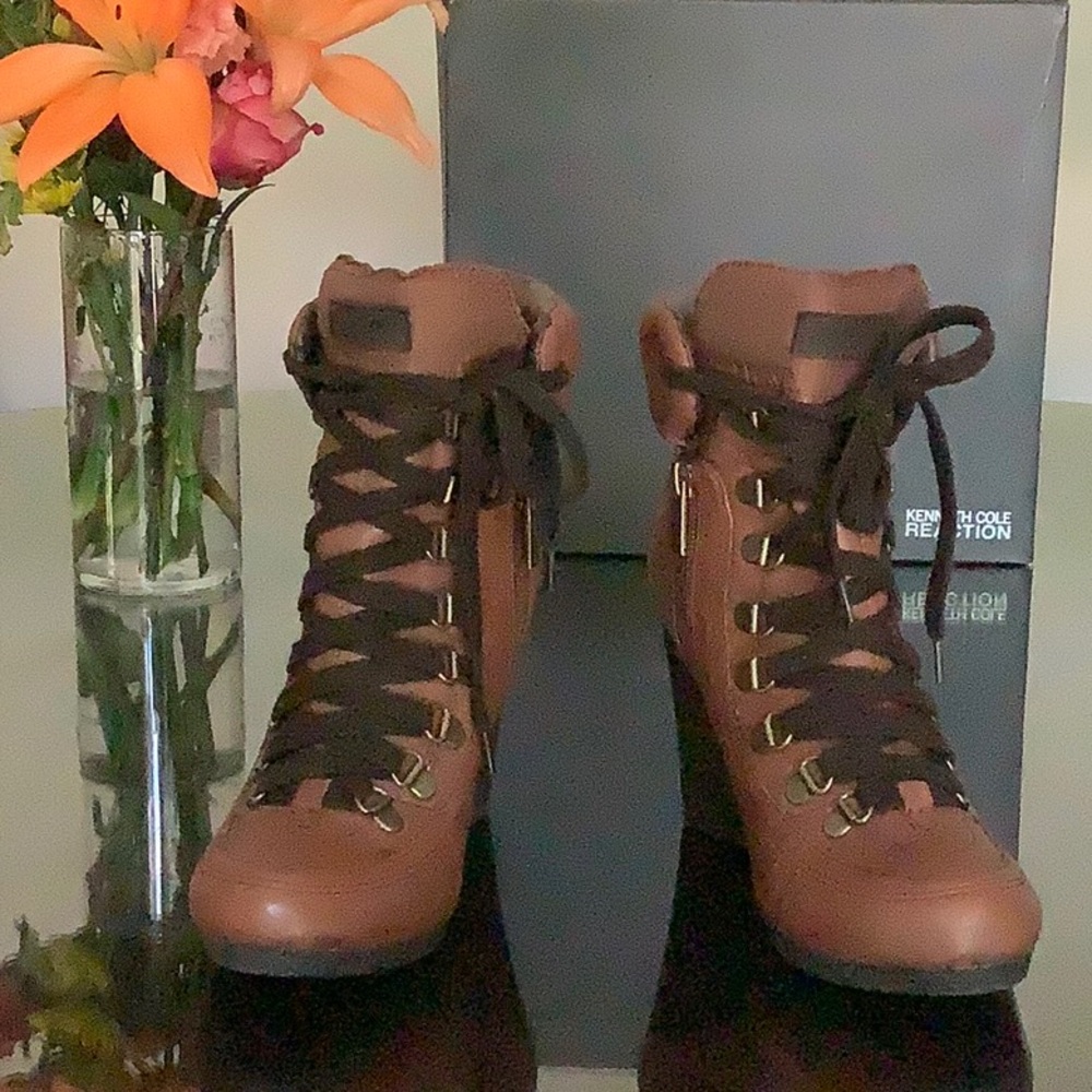 New Kenneth Cole Reaction wedge booties